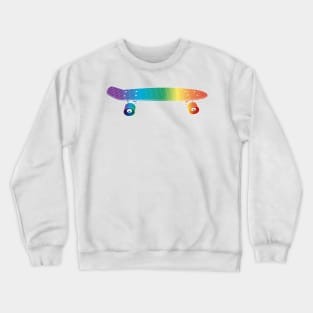 Rainbow Penny Board Crewneck Sweatshirt